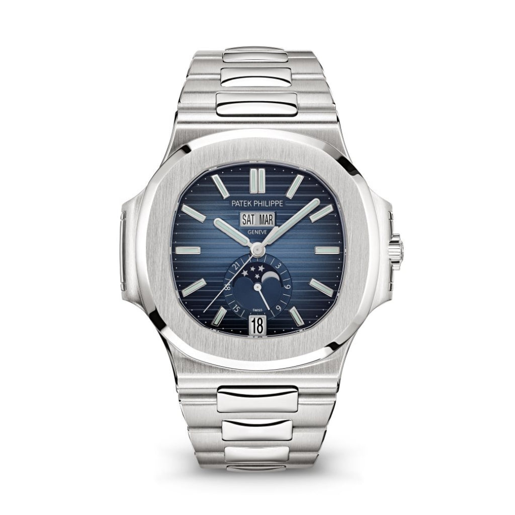 Patek Philippe Nautilus 40.5 mm Blue Dial Stainless Steel Bracelet 5726/1A-014 - WATCHXNYC