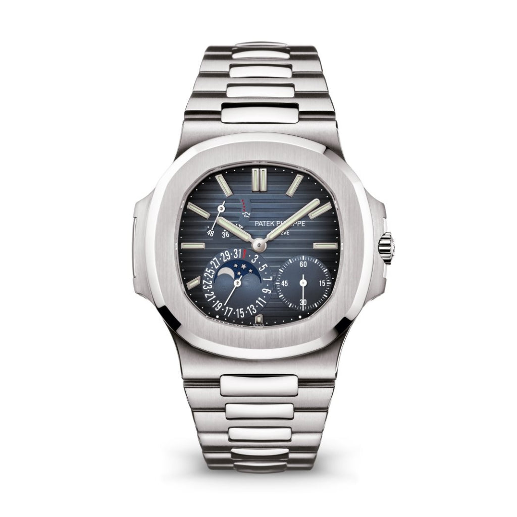 Patek Philippe Nautilus 40 mm Blue Dial Stainless Steel Bracelet 5712/1A-001 - WATCHXNYC