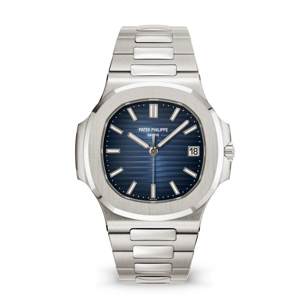 Patek Philippe Nautilus 41 mm Blue Dial 18K White Gold Bracelet 5811/1G-001 - WATCHXNYC