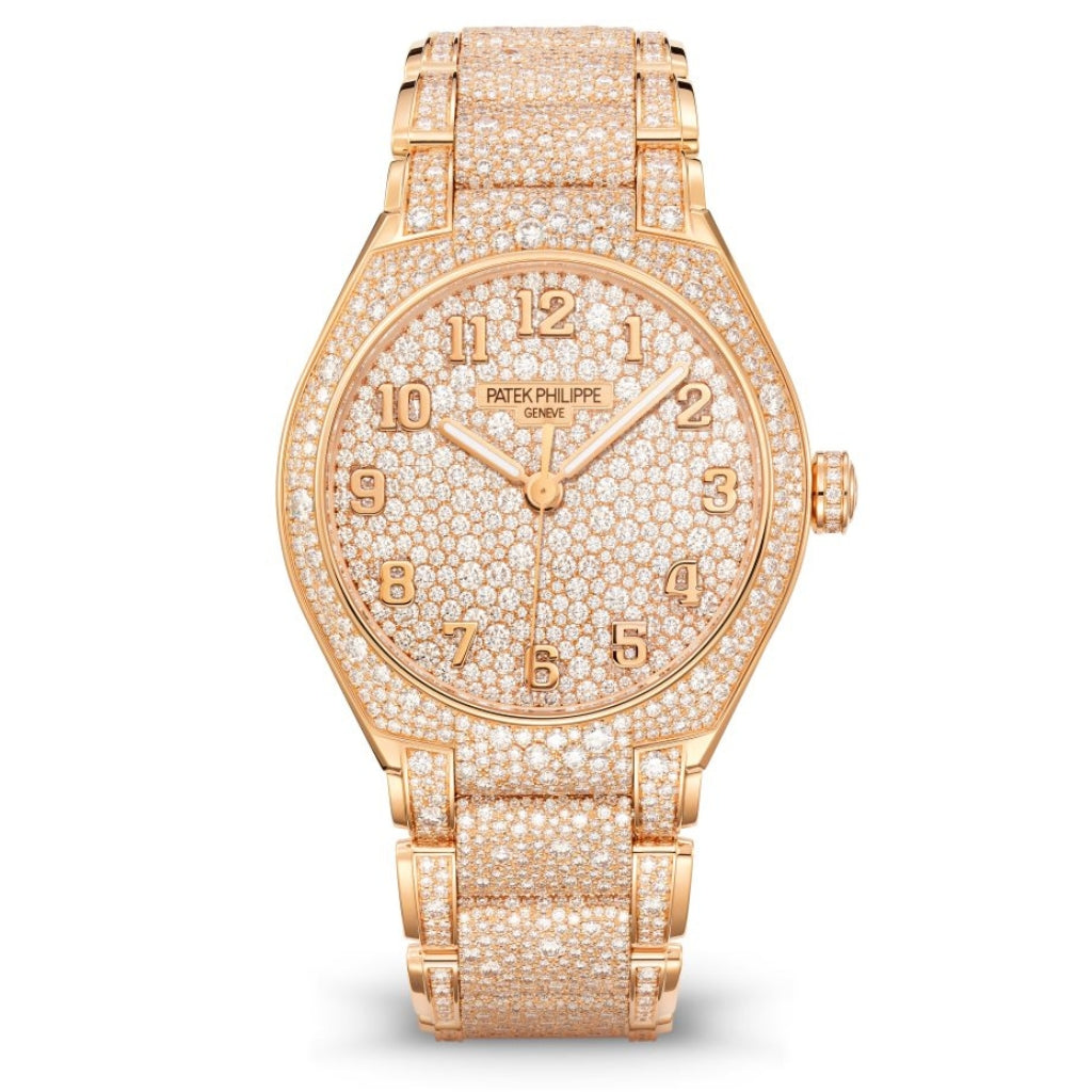 Patek Philippe Twenty~4 Haute Joaillerie Full Diamond Pavé & Gold Dial Rose Gold Case & Bracelet 36mm 7300-1450R-001 - WATCHXNYC