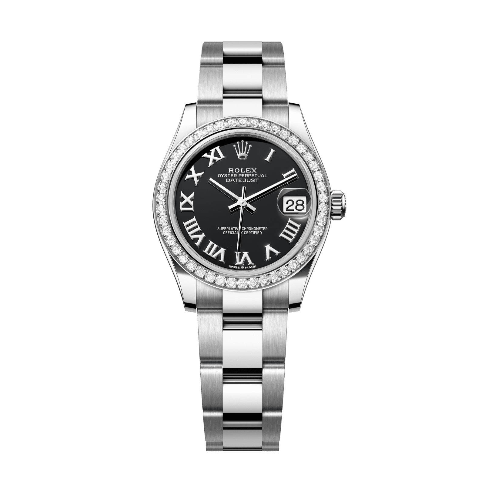 Rolex Datejust 31 31 mm Bright Black Dial with Diamonds Oystersteel and White Gold Oyster Bracelet 278384rbr-0001 - WATCHXNYC