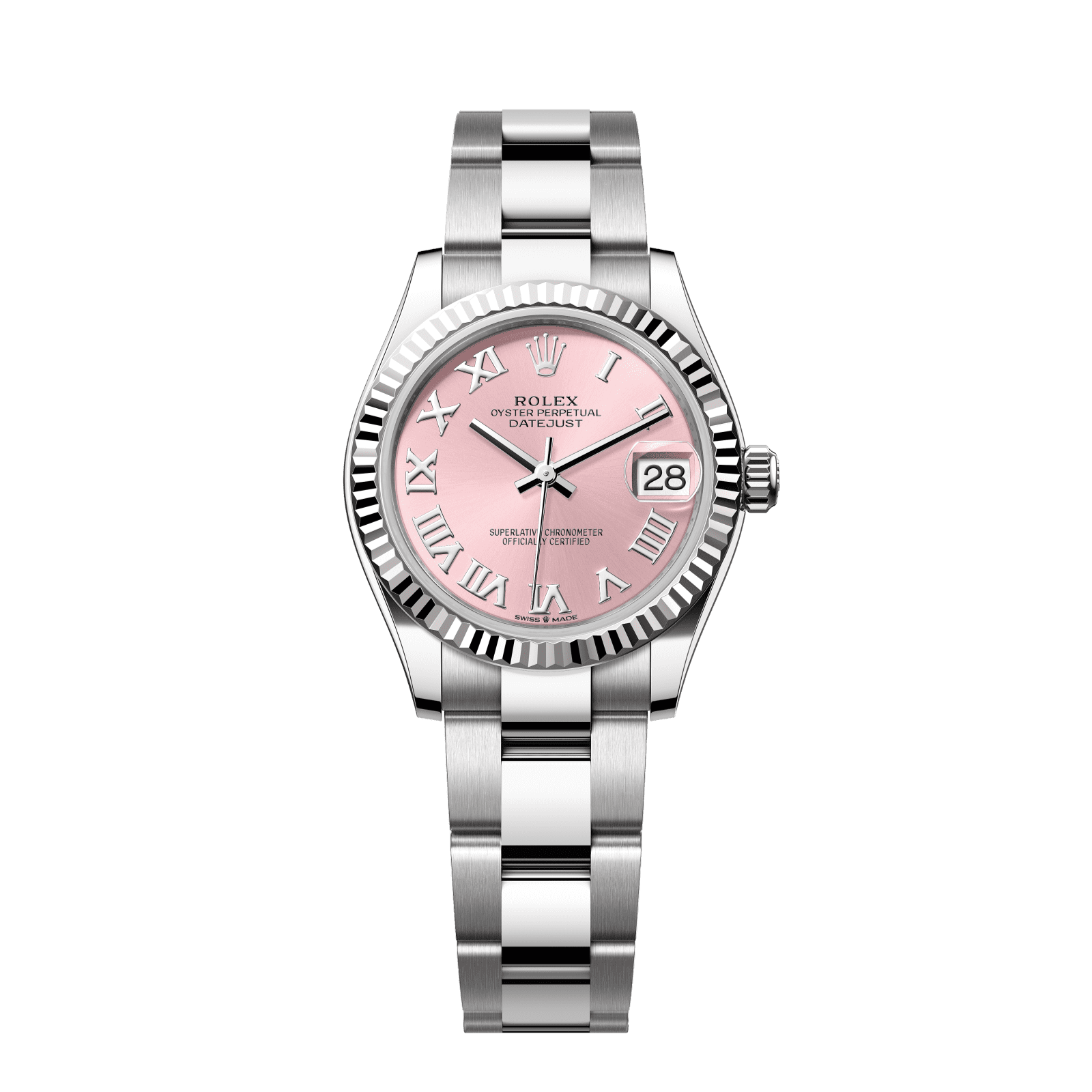 Rolex Datejust 31 31 mm pink  Dial Oystersteel and White Gold Oyster Bracelet 278274-0019 - WATCHXNYC