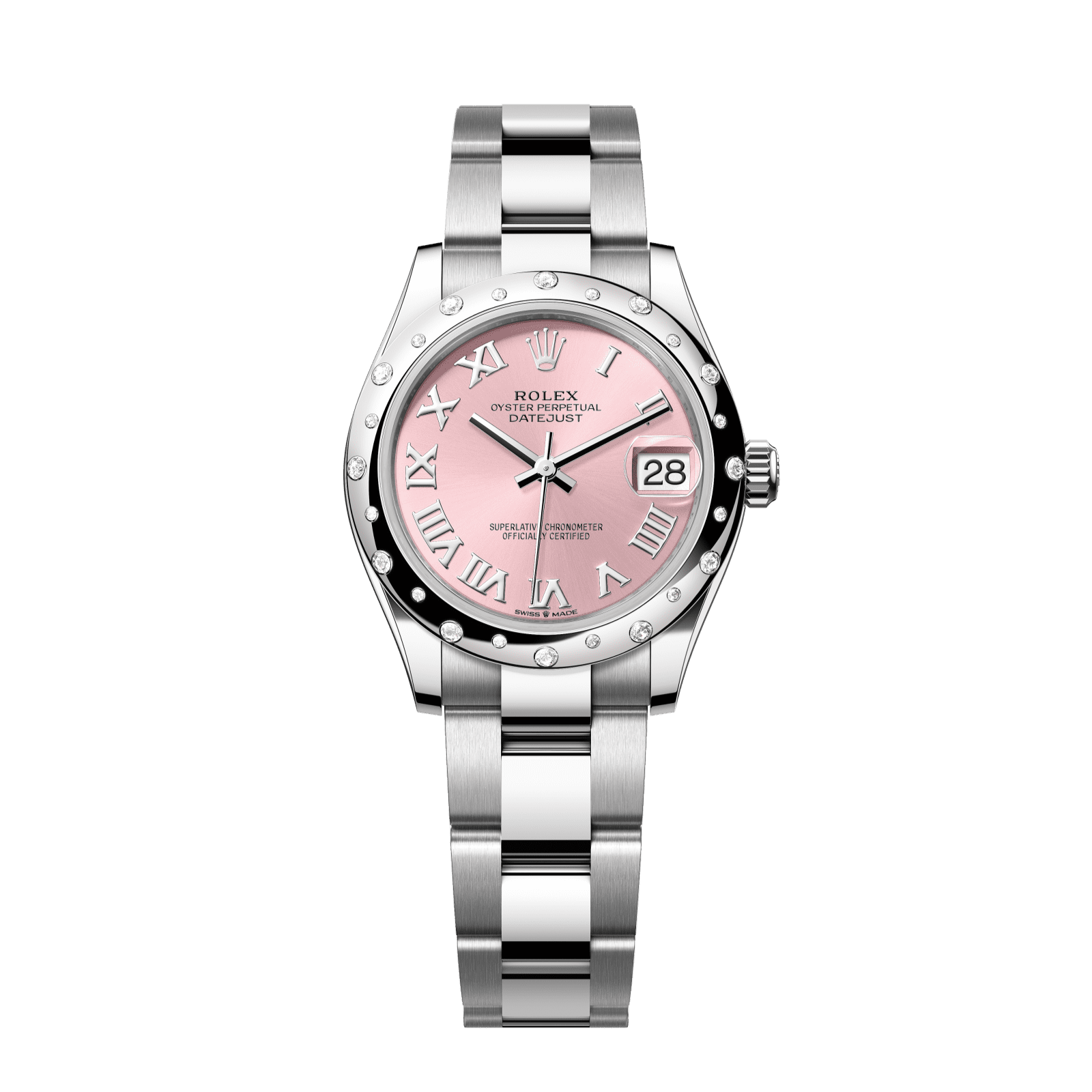Rolex Datejust 31 31 mm Pink  Dial Oystersteel and White Gold Oyster Bracelet 278344rbr-0021 - WATCHXNYC