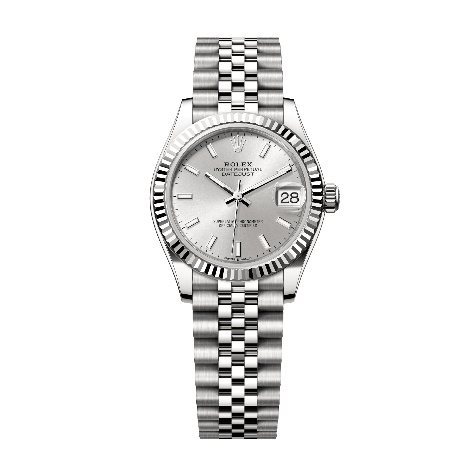 Rolex Datejust 31 31 mm Silver  Dial Oystersteel and White Gold Jubilee Bracelet 278274-0012 - WATCHXNYC