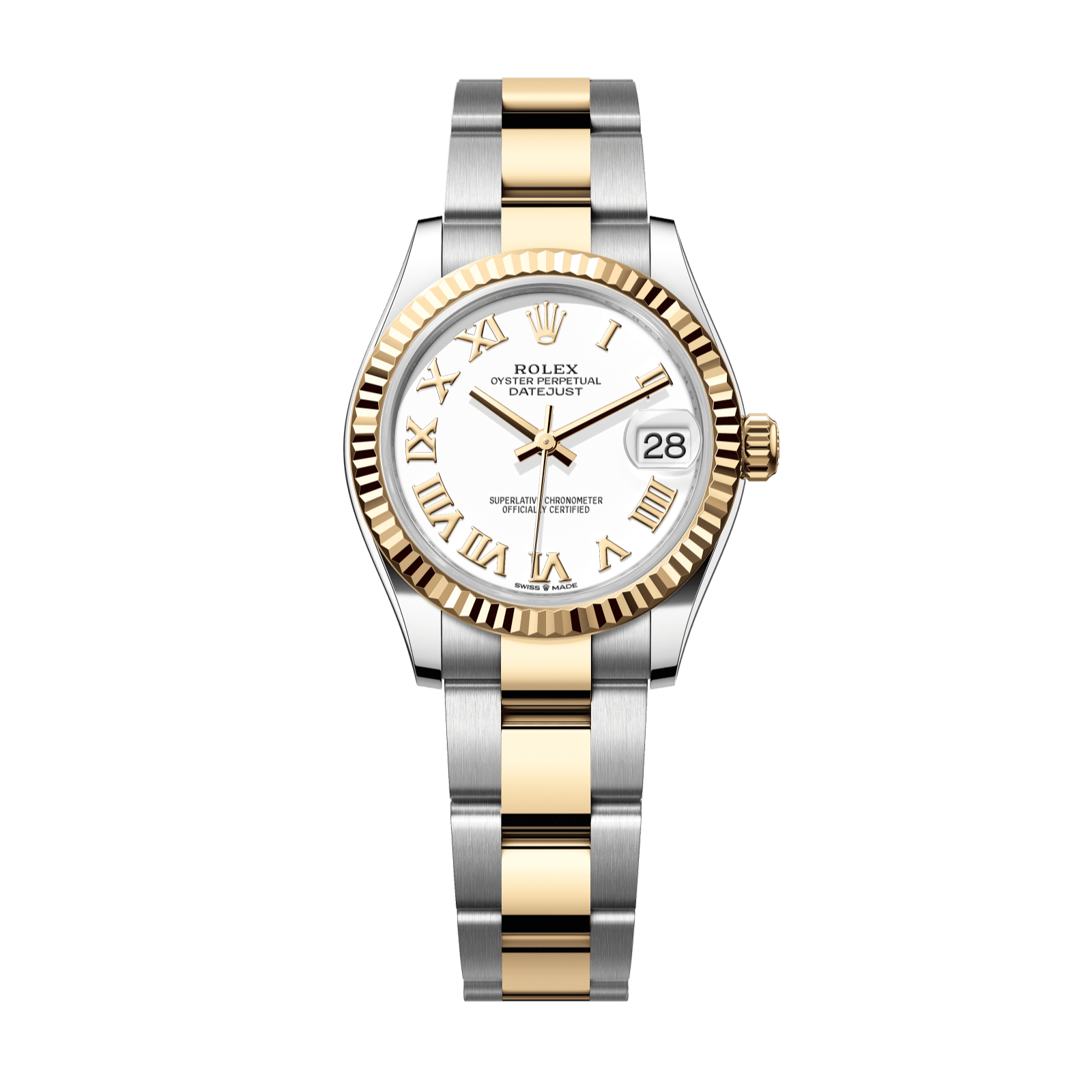 Rolex Datejust 31 31 mm White Dial Oystersteel and 18k Yellow Gold Oyster Bracelet 278273-0001 - WATCHXNYC