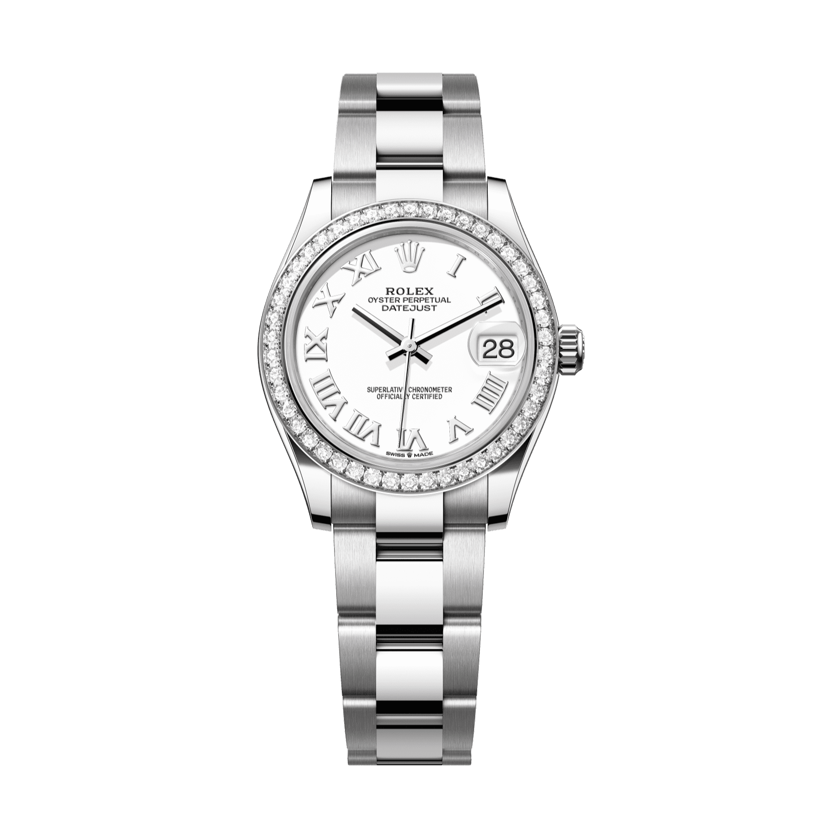 Rolex Datejust 31 31 mm White Dial with Diamonds Oystersteel and White Gold Oyster Bracelet 278384rbr-0013 - WATCHXNYC
