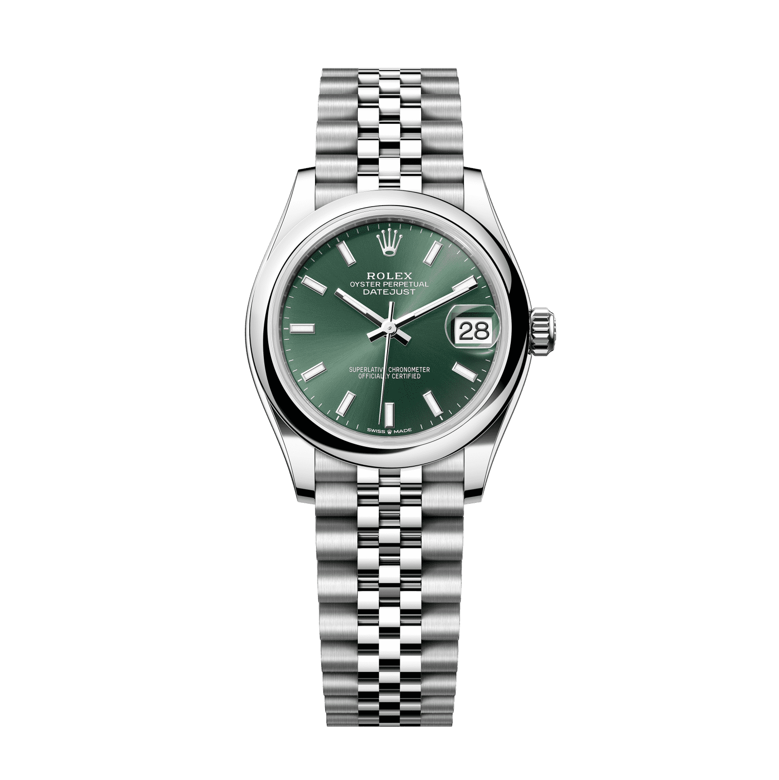 Rolex Datejust 31 mm Mint Green Dial Oystersteel Jubilee Bracelet 278240-0012 - WATCHXNYC