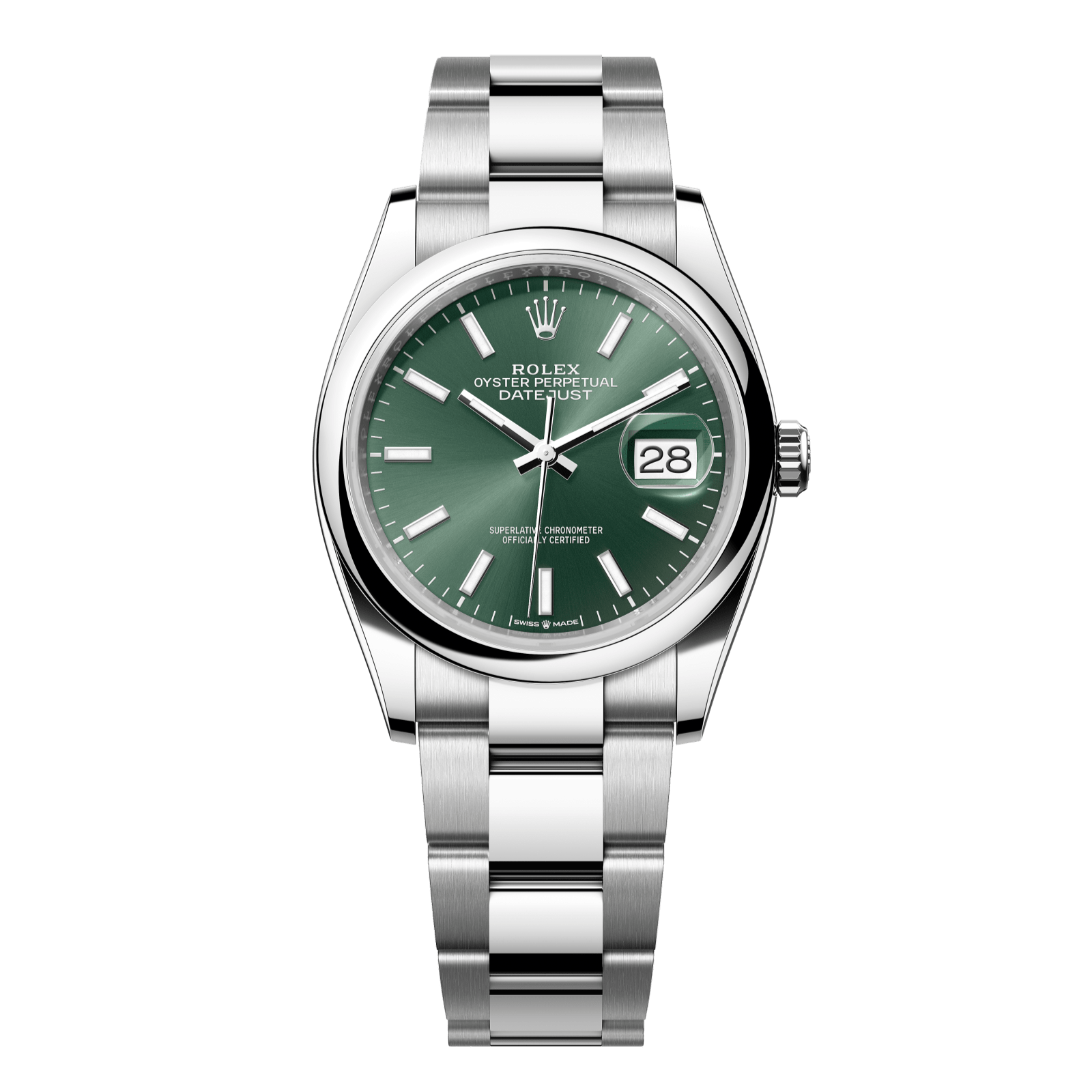 Rolex Datejust 36 36mm Mint Green Dial Oystersteel Oyster Bracelet 126200-0024 - WATCHXNYC