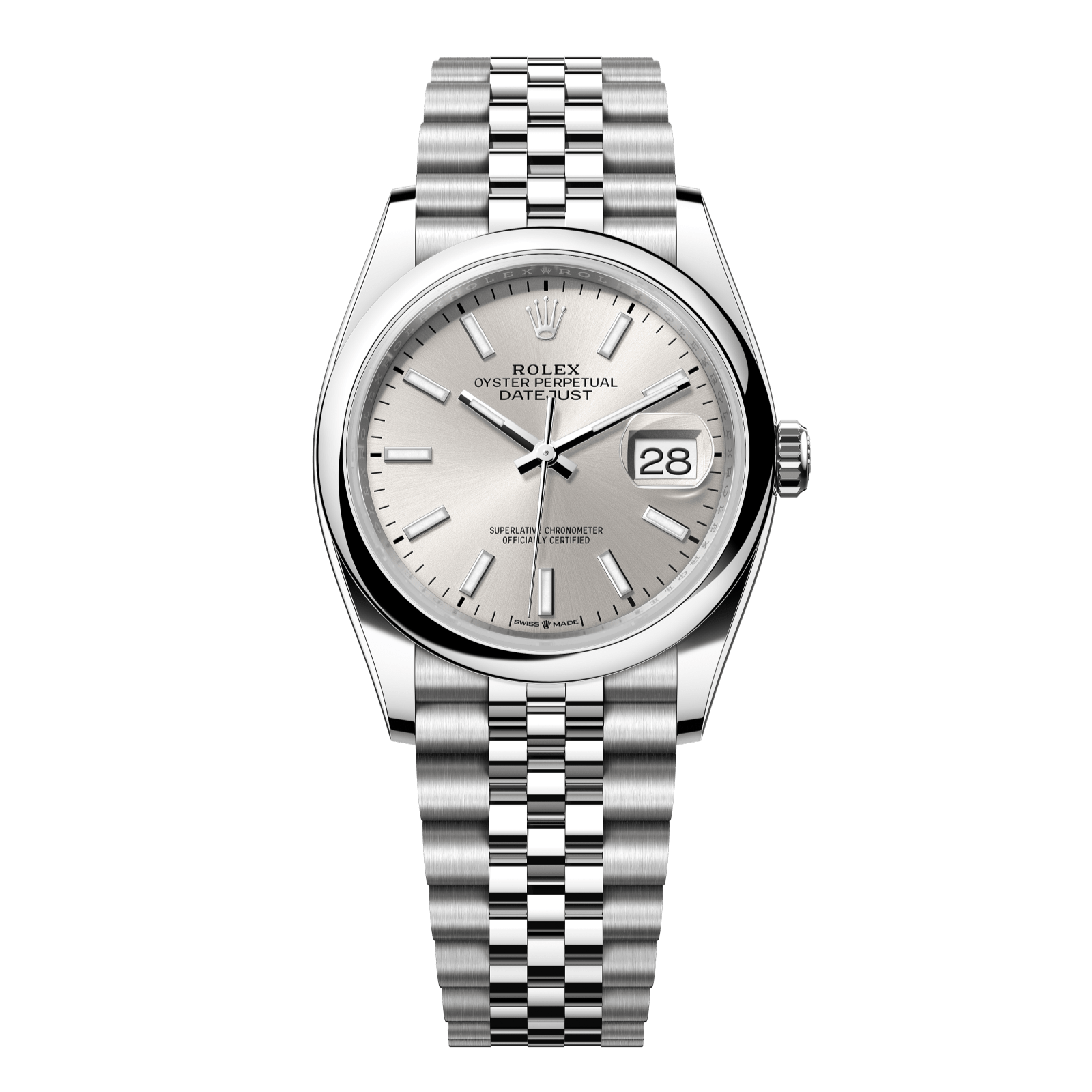 Rolex Datejust 36 36mm Silver Dial Oystersteel Jubilee Bracelet 126200-0001 - WATCHXNYC