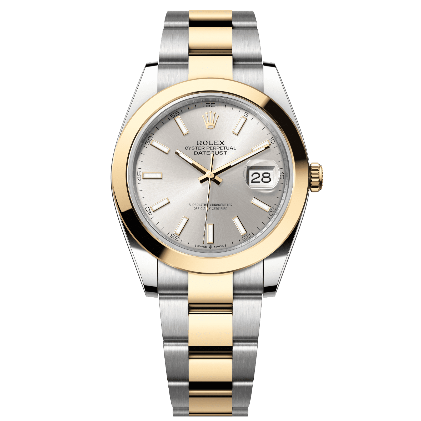 Rolex Datejust 41 41 mm Silver Dial Oystersteel and 18k Yellow Gold Oyster Bracelet 126303-0001 - WATCHXNYC