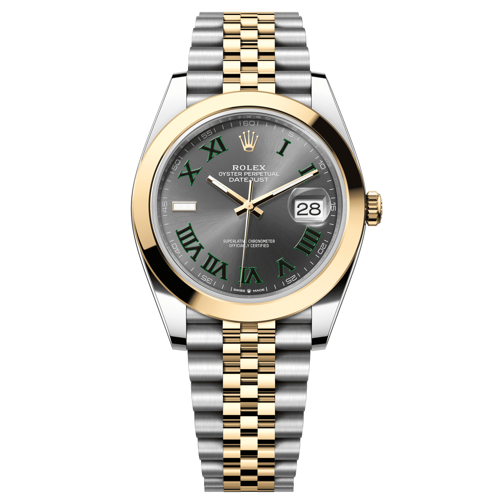 Rolex Datejust 41 41 mm Slate  Dial Oystersteel and 18k Yellow Gold Jubilee Bracelet 126303-0020 - WATCHXNYC