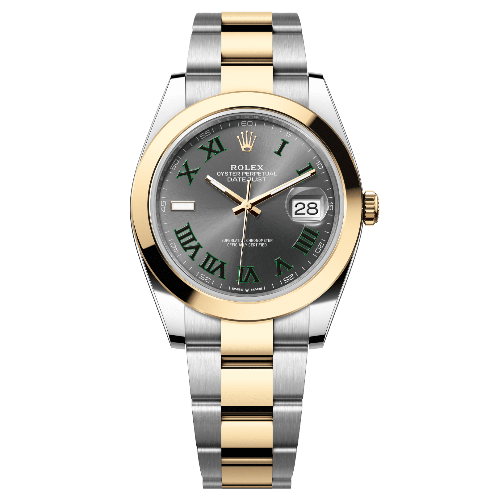 Rolex Datejust 41 41 mm Slate Dial Oystersteel and 18k Yellow Gold Oyster Bracelet 126303-0019 - WATCHXNYC