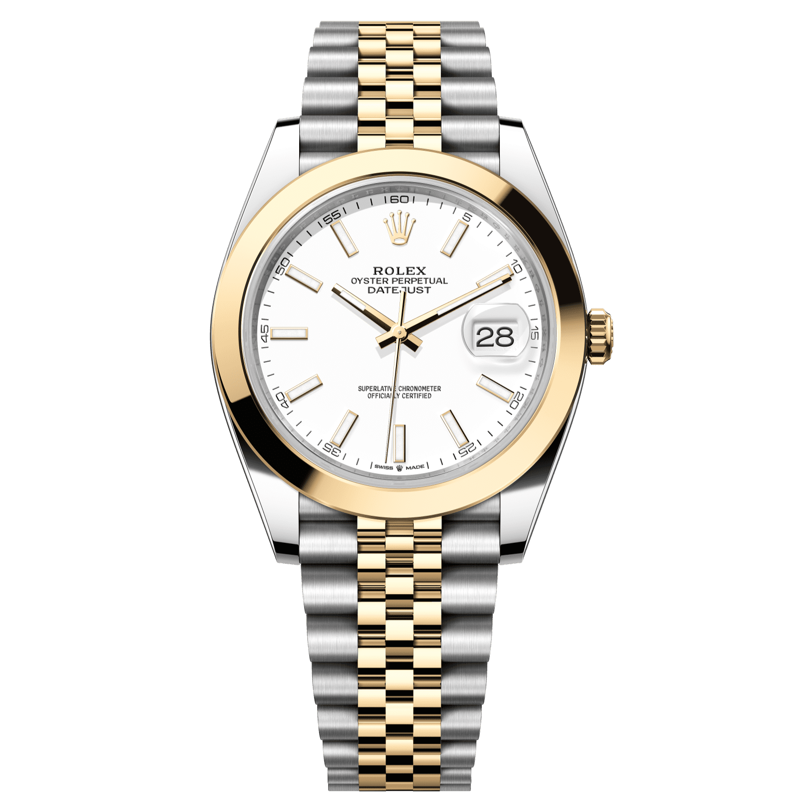 Rolex Datejust 41 41 mm White  Dial Oystersteel and 18k Yellow Gold Jubilee Bracelet 126303-0016 - WATCHXNYC