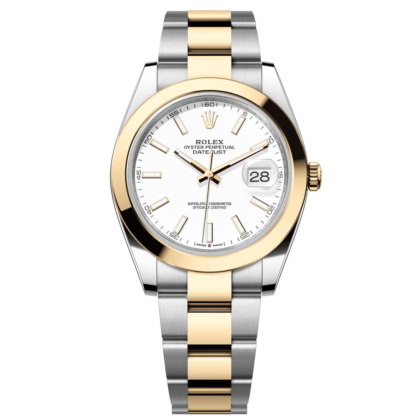 Rolex Datejust 41 41 mm White  Dial Oystersteel and 18k Yellow Gold Oyster Bracelet 126303-0015 - WATCHXNYC