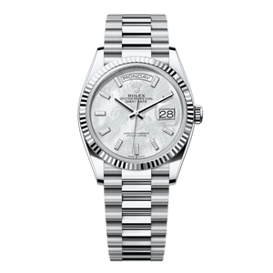 Rolex Day-Date 36 mm White Mother-Of-Pearl Set With Diamonds Dial