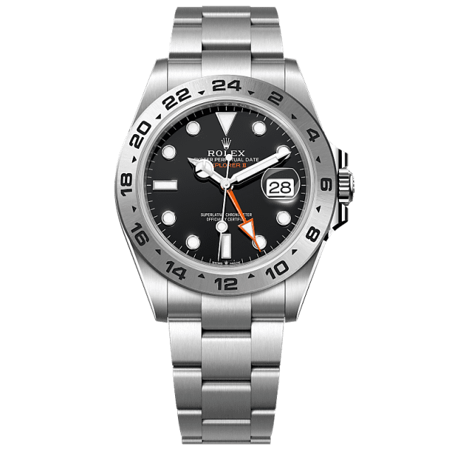 Rolex Explorer II 42 mm Black Dial Oystersteel Oyster Bracelet 226570-0002 - WATCHXNYC