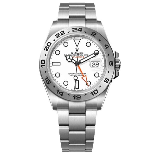 Rolex Explorer II Polar 42 mm White Dial Oystersteel Oyster Bracelet 226570-0001 - WATCHXNYC