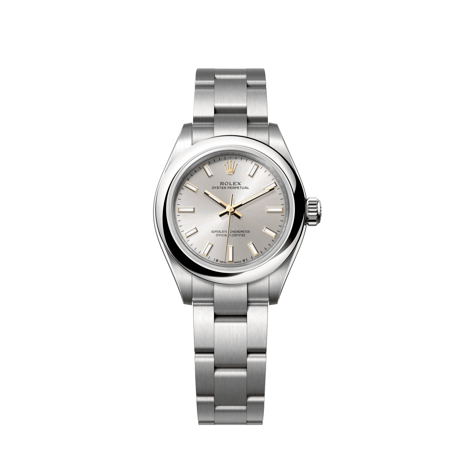 Rolex Oyster Perpetual 28 28 mm Silver Dial Oystersteel Oyster Bracelet 276200-0001 - WATCHXNYC