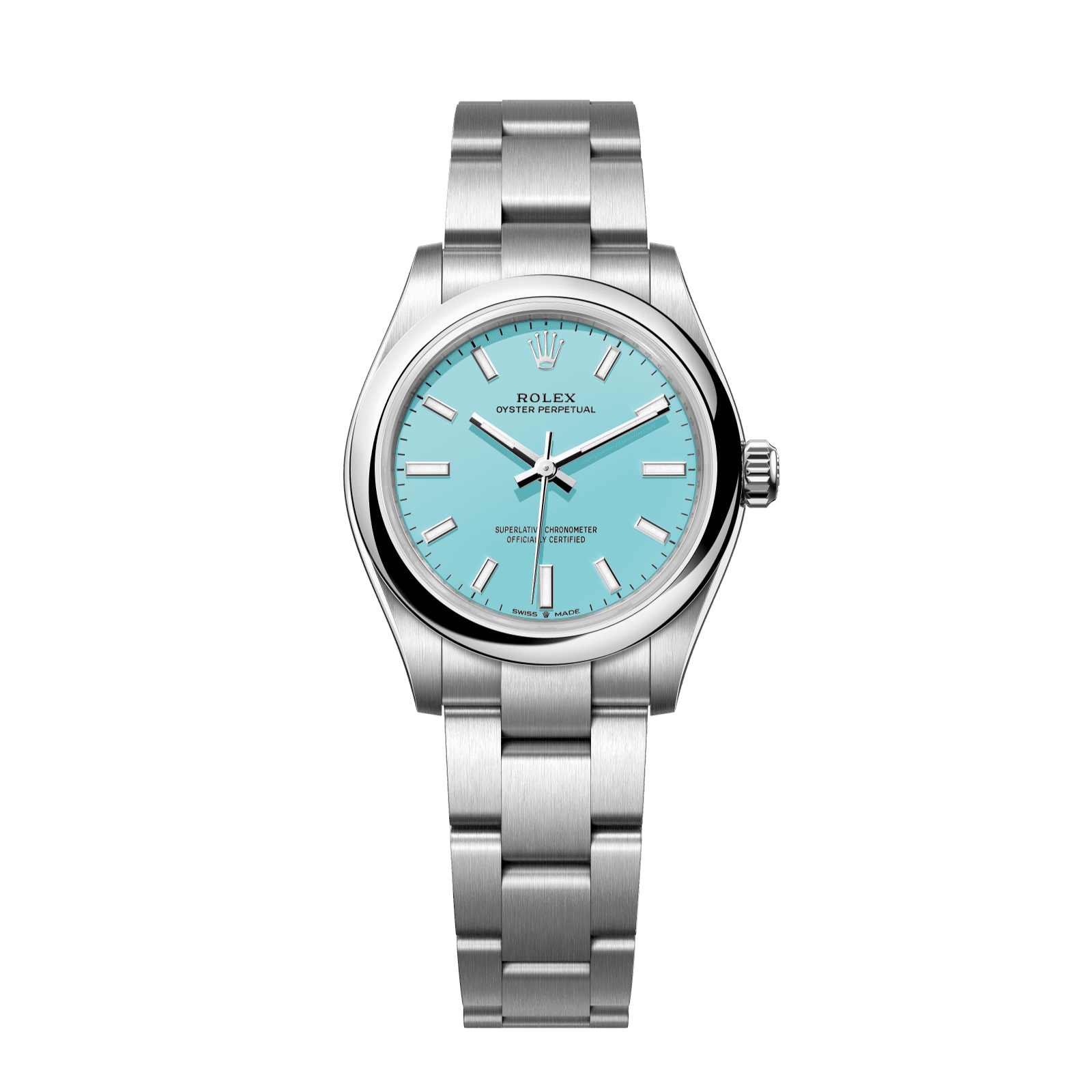 Rolex Oyster Perpetual 31 mm Tiffany Dial Oystersteel Oyster Bracelet 277200-0007 - WATCHXNYC