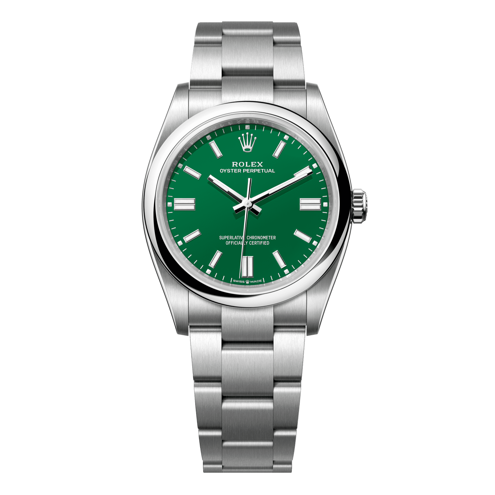 Rolex Oyster Perpetual 36 36 mm Green Dial Oystersteel Oyster Bracelet 126000-0005 - WATCHXNYC
