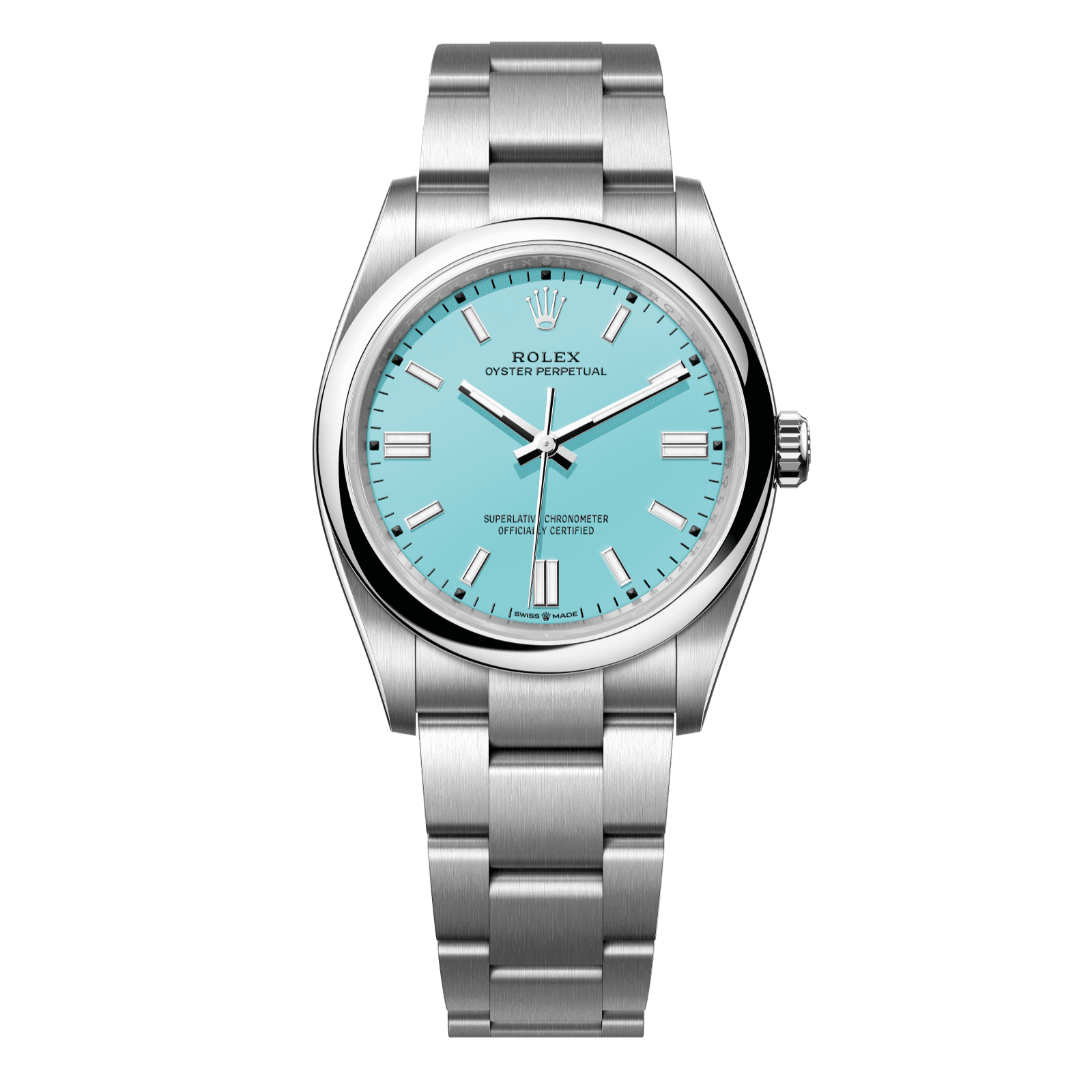 Rolex Oyster Perpetual 36 36 mm Turquoise Blue Dial Oystersteel Oyster Bracelet 126000-0006 - WATCHXNYC