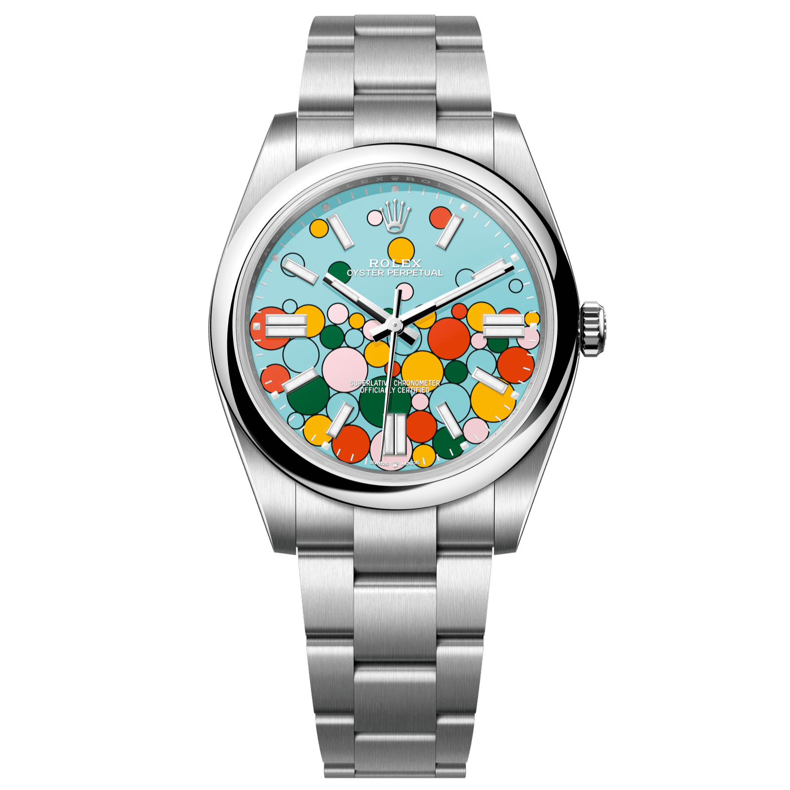 Rolex Oyster Perpetual 41 mm Celebration Dial Oystersteel Oyster Bracelet 124300-0008 - WATCHXNYC