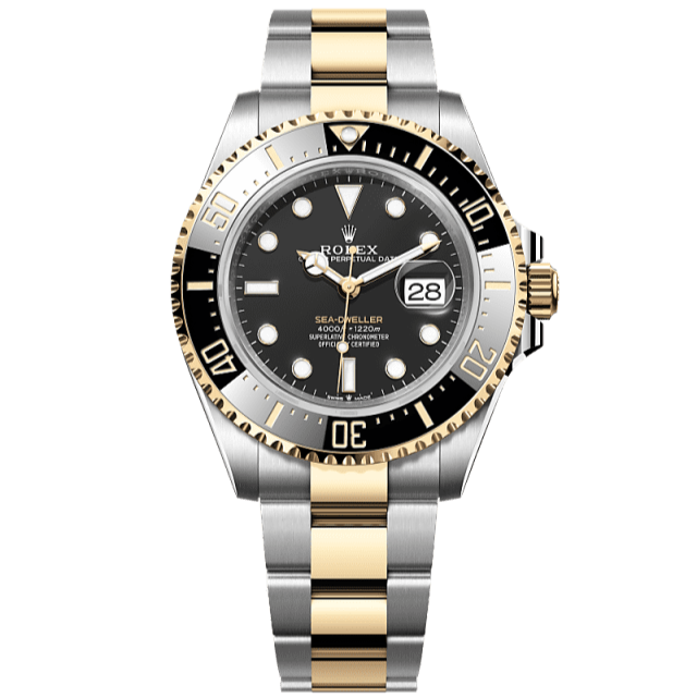 Rolex Sea-Dweller 43 mm Black Dial Oystersteel And Yellow Gold Oyster Bracelet 126603-0001 - WATCHXNYC