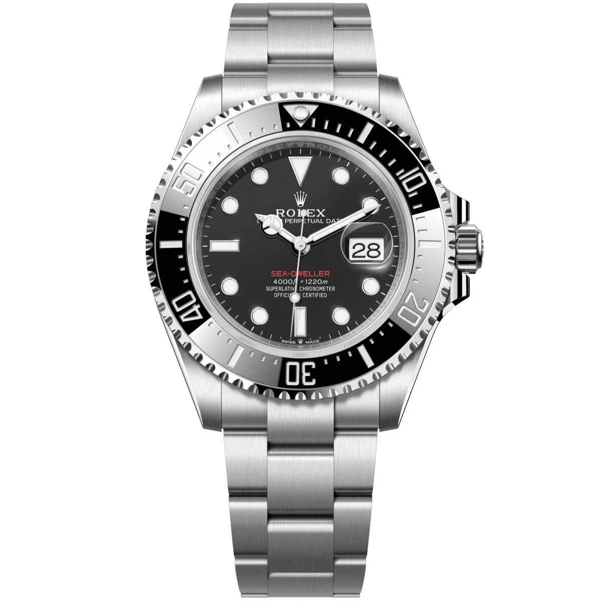 Rolex Sea-Dweller 43 mm Black Dial Oystersteel Oyster Bracelet 126600-0002 - WATCHXNYC
