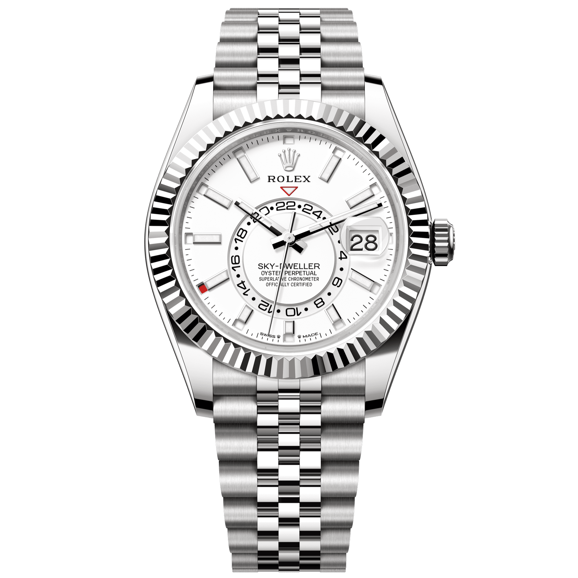 Rolex Sky-Dweller 42 mm Intense White Dial Oystersteel And Yellow Gold Jubilee Bracelet. 336934-0004 - WATCHXNYC