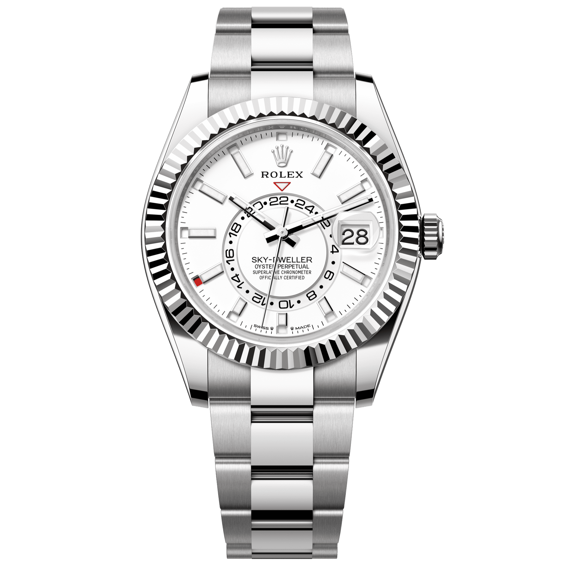 Rolex Sky-Dweller 42 mm Intense White Dial Oystersteel Oyster Bracelet 336934-0003 - WATCHXNYC