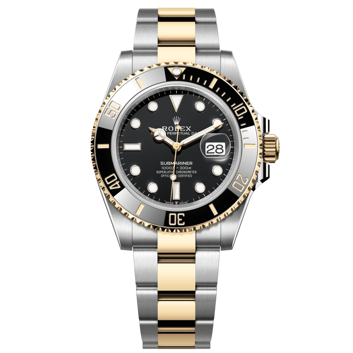 Rolex Submariner Date 41 mm Black Dial Oystersteel And Yellow Gold Yellow Rolesor Bracelet 126613ln-0002 - WATCHXNYC
