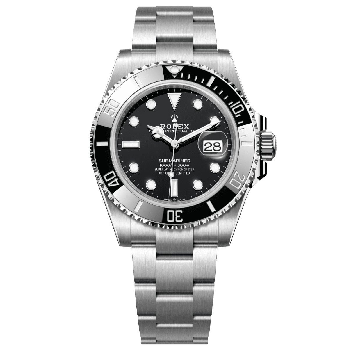 Rolex Submariner Date 41 mm Black Dial Oystersteel  Oystersteel Bracelet 126610ln-0001 - WATCHXNYC