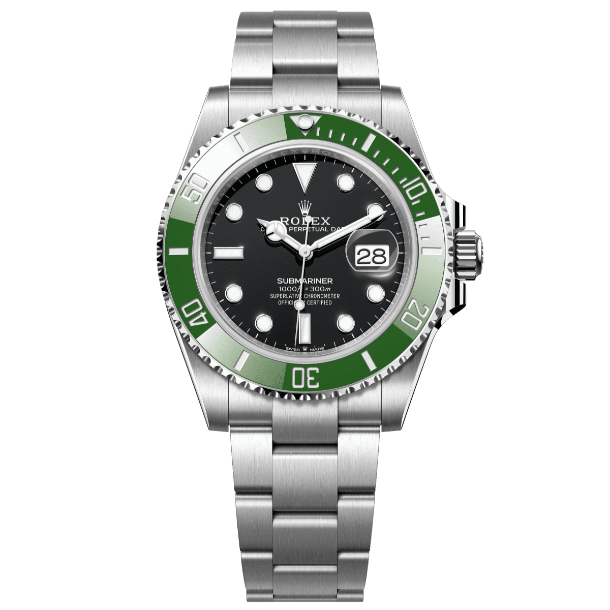Rolex Submariner Starbucks Date 41 mm Black Dial Oystersteel  Oystersteel Bracelet 126610lv-0002 - WATCHXNYC