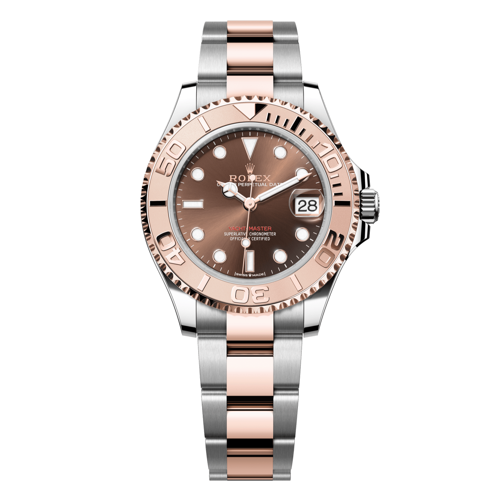 Rolex Yacht-Master 37 37 mm Chocolate Dial Oystersteel and Everose gold  Oyster bracelet 268621-0003 - WATCHXNYC