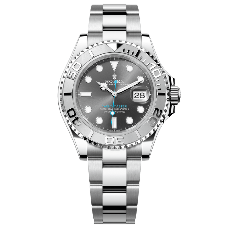 Rolex Yacht-Master 40 mm Esfera pizarra Acero Oyster y brazalete Oyster de platino m126622-0001 