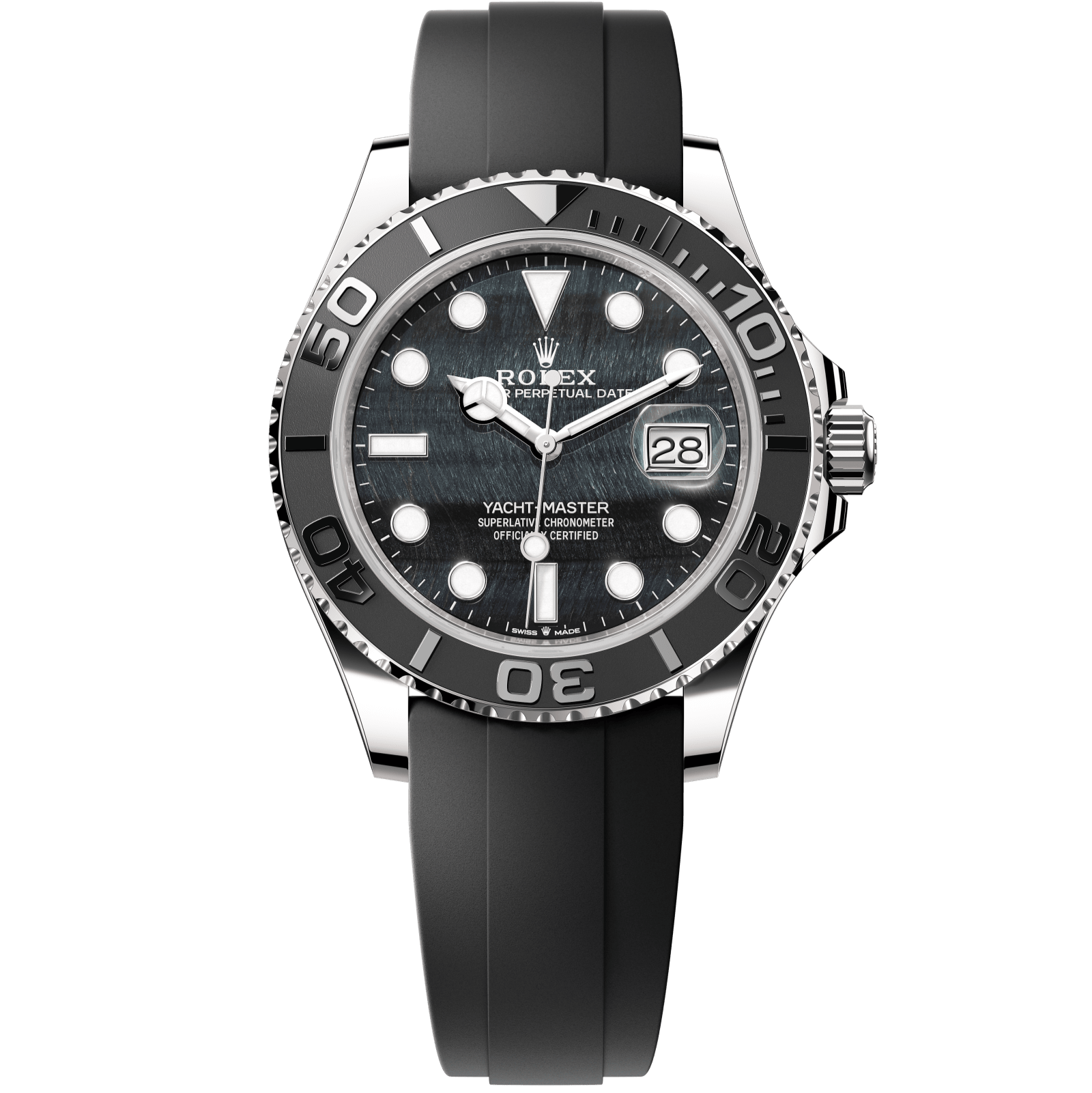 Rolex Yacht-Master 42 42 mm Falconís eye Dial 18 kt white gold Oysterflex bracelet 226659-0004 - WATCHXNYC