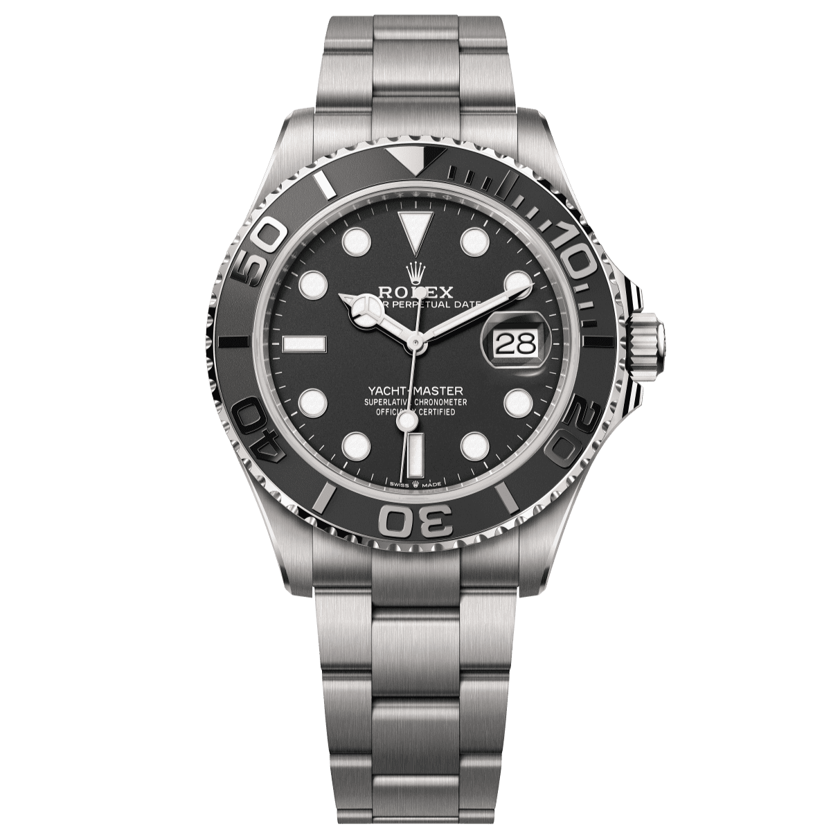 Rolex Yacht-Master 42 42 mm Intense Black Dial RLX Titanium Oyster Bracelet 226627-0001 - WATCHXNYC