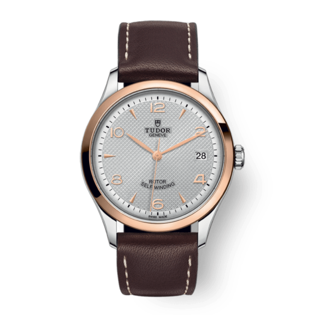 Tudor 1926 36 mm Silver Dial Stainless Steel Leather Strap M91451-0005 - WATCHXNYC