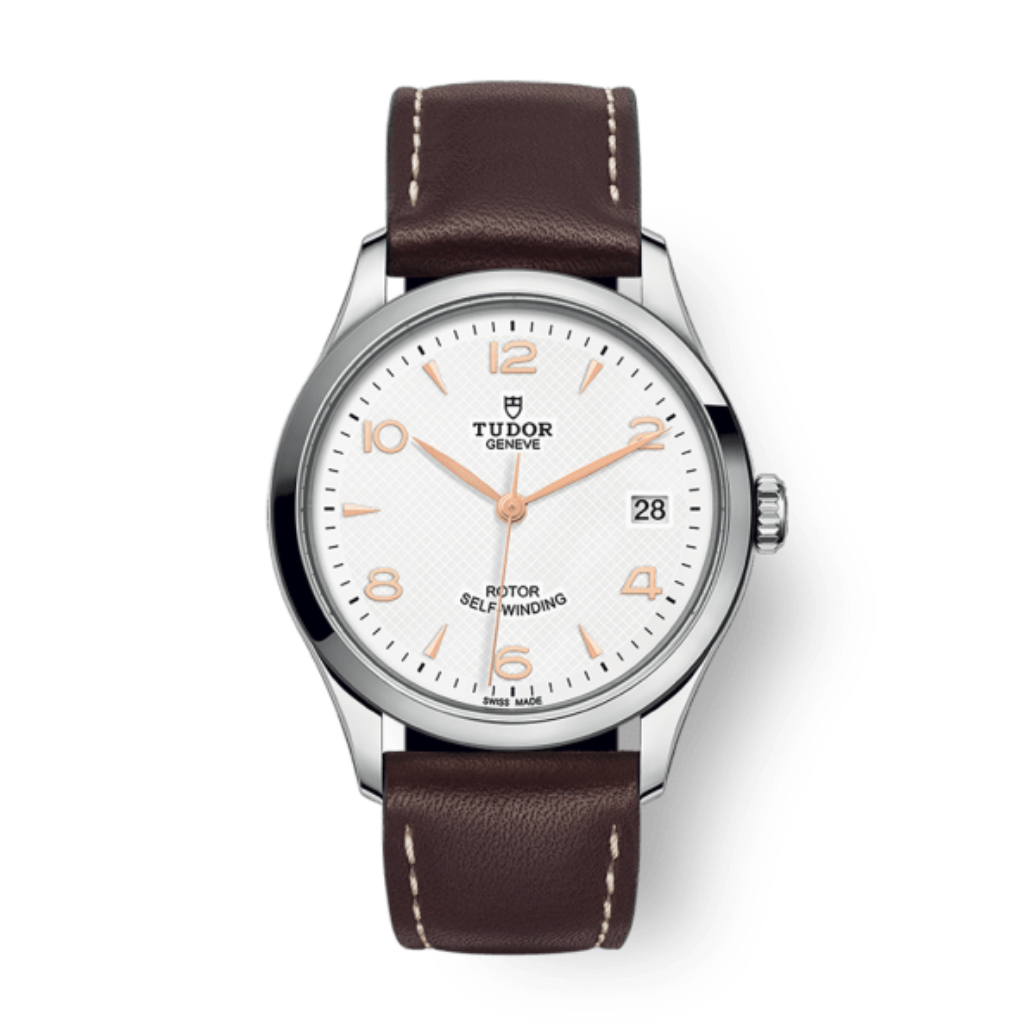 Tudor 1926 36 mm White Dial Stainless Steel Leather Strap M91450-0012 - WATCHXNYC