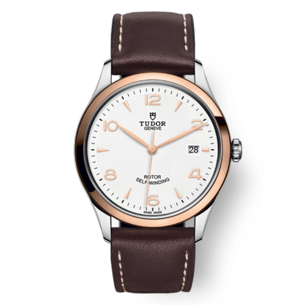 Tudor 1926 39 mm White Dial Stainless Steel Leather Strap M91551-0010 - WATCHXNYC