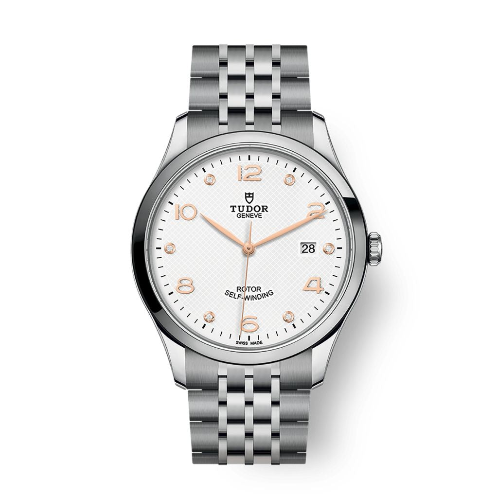 Tudor 1926 41 mm White Dial with Diamonds Stainless Steel Bracelet M91650-0013 - WATCHXNYC