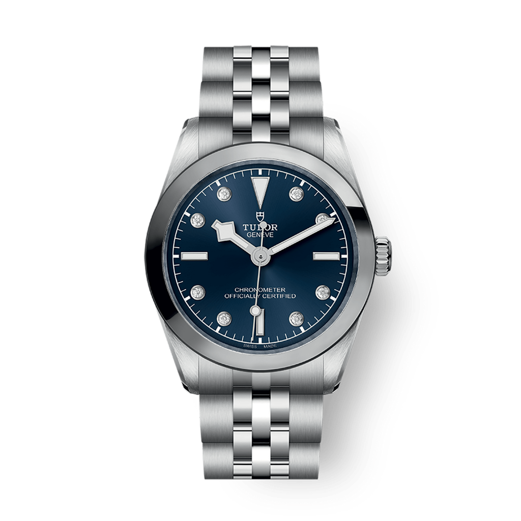 Tudor Black Bay 31 mm Blue Dial with Diamonds Stainless Steel Bracelet M79600-0005 - WATCHXNYC