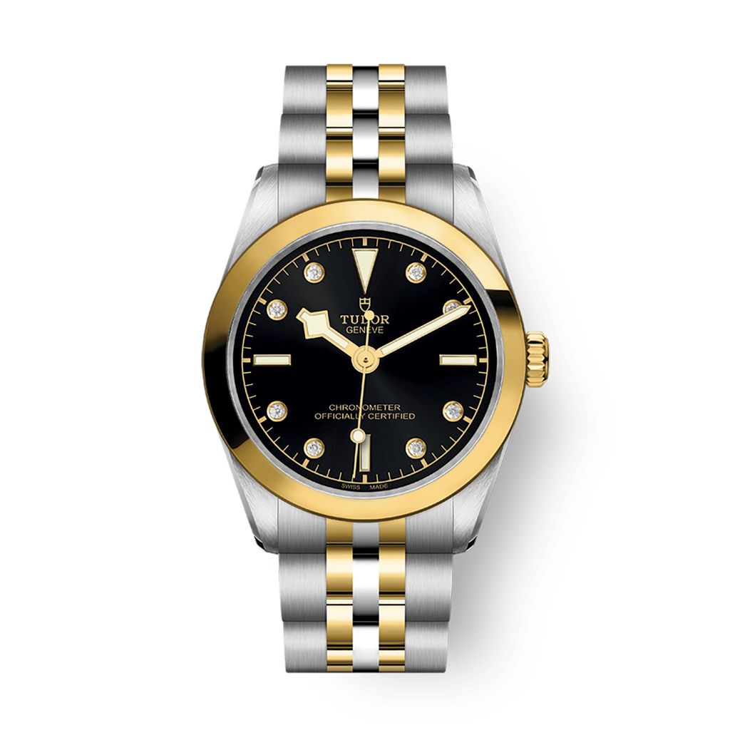 Tudor Black Bay 31 S&G 31 mm Black Dial with Diamonds Stainless Steel Bracelet M79603-0006 - WATCHXNYC