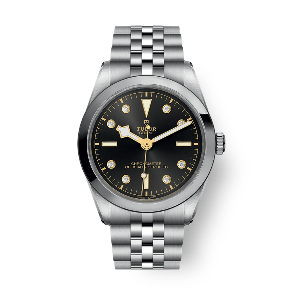 Tudor Black Bay 36 mm Black Dial with Diamonds Stainless Steel Bracelet M79640-0004 - WATCHXNYC