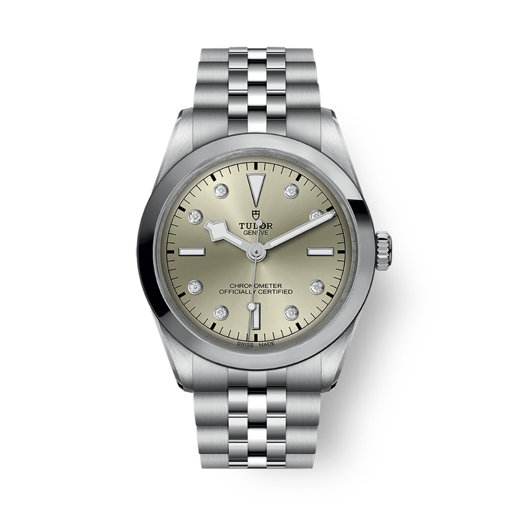 Tudor Black Bay 36 mm Grey Dial with Diamonds Stainless Steel Bracelet M79640-0006 - WATCHXNYC