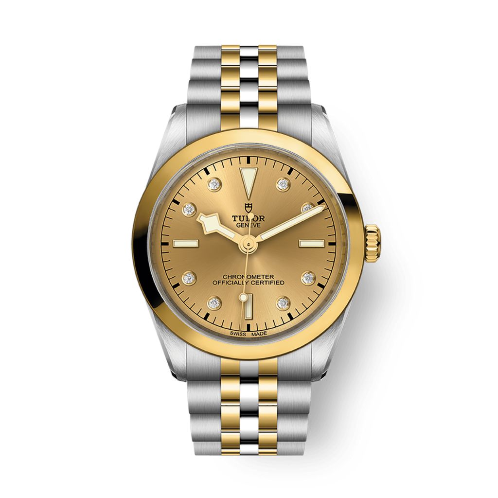 Tudor Black Bay 36 S&G 36 mm Golden Dial with Diamonds Stainless Steel Bracelet M79643-0008 - WATCHXNYC