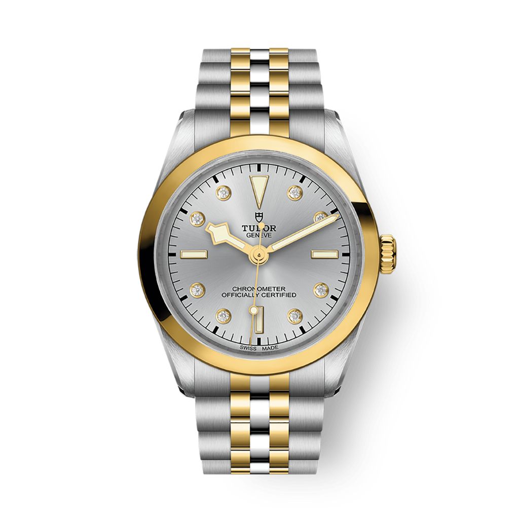 Tudor Black Bay 36 S&G 36 mm Silver Dial with Diamonds Stainless Steel Bracelet M79643-0007 - WATCHXNYC