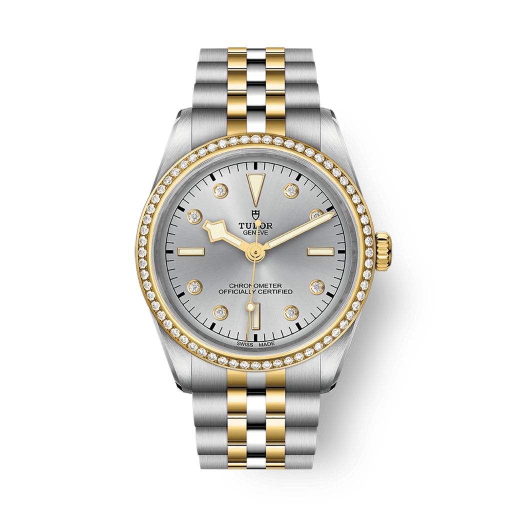 Tudor Black Bay 36 S&G 36 mm Silver Dial with Diamonds Stainless Steel Bracelet M79653-0006 - WATCHXNYC