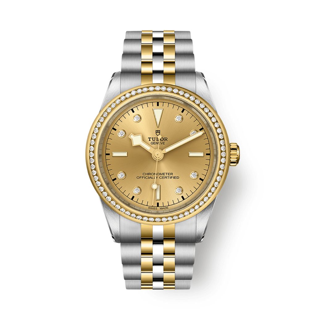 Tudor Black Bay 39 S&G 39 mm Golden Dial with Diamonds Stainless Steel Bracelet M79673-0007 - WATCHXNYC