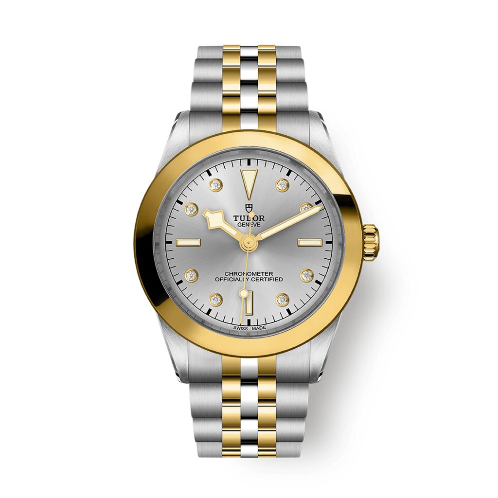 Tudor Black Bay 39 S&G 39 mm Silver Dial with Diamonds Stainless Steel Bracelet M79663-0007 - WATCHXNYC